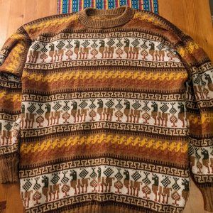 Peruvian Alpaca Wool Sweater- Unisex